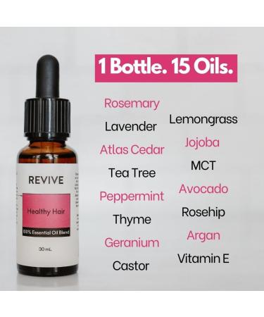 Healthy Hair Essential Oil Blend | 100% Pure Therapeutic Grade | Aromatherapy for Hair & Skin Care - Revive Essential Oils - Buy Online on GoSupps.com