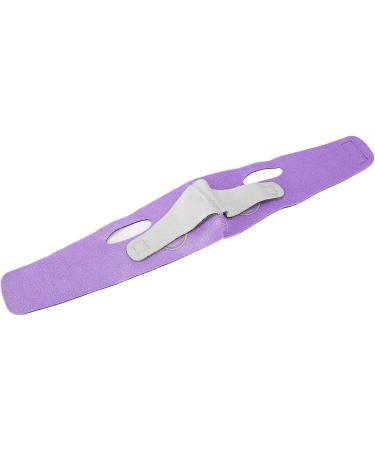 Qukaim Facial Slimming Strap Face Lifting Band V Line Elastic Graphene Breathable Adjustable Strap for Slimming Face Purple - Buy Online on GoSupps.com