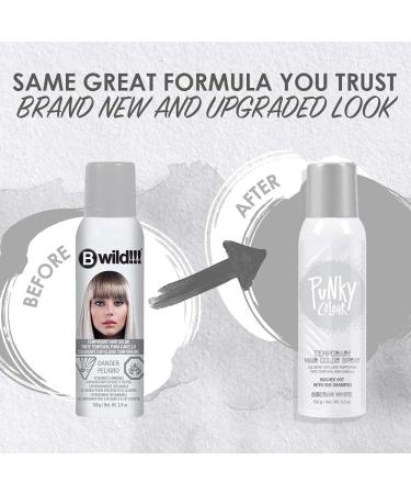 Punky Temporary Hair Color Spray Siberian White Non-Damaging Quick Drying Hair Dye Instant Vivid Hair Color 3.5 oz 2-Pack 3.5 Ounce (Pack of 2) Siberian White - Buy Online on GoSupps.com