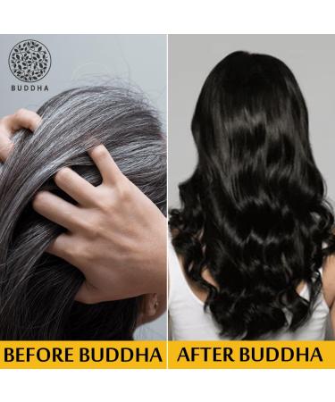 Revitaizing Grey Hair Shampoo - 100% Natural Ayush Certified - 200ml Cleanser for Grey Hair - Dark Purple Color - Buy Online on GoSupps.com