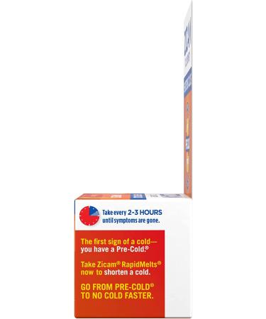 Zicam Cold Remedy Zinc Rapidmelts Citrus Flavor 25 Count - Fast-Acting Relief | Pack of 1 - Buy Online on GoSupps.com