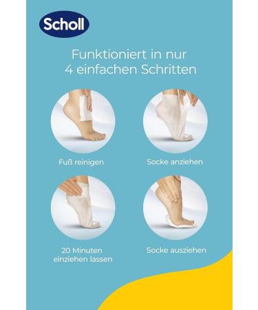 Scholl EC Intensive Nourishing Foot Mask Honey & Almond Moisturizing Care 6 Pairs of Disposable Socks (170ml) - International Shipping Available - Buy Online on GoSupps.com