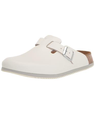 Birkenstock Men's Boston SFB Sandals 4-4.5 Narrow Women/2-2.5 Narrow Men White
