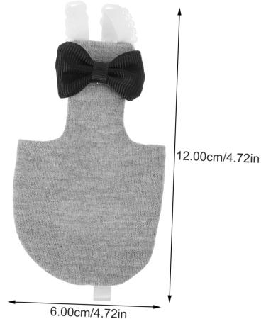 MipCase 3st Flying Bird Windulas | Fashionable Bird Costume & Decorations for Parrots | Cosplay Bird Clothing | Cotton Grey 12x6cm - 3pcs - Buy Online on GoSupps.com