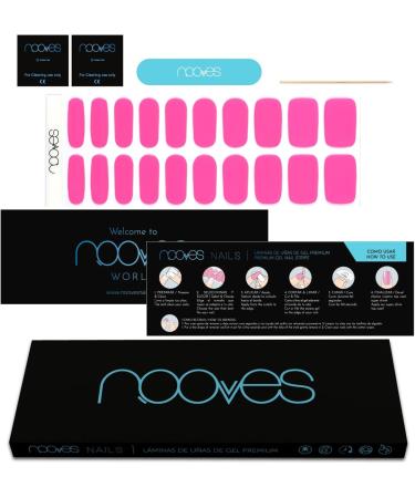 NOOVES NOOVES Nails - Premium Precursed Gel Nail Polish - Barbie Girl | Pink | Semi-Cured Gel Nail Strips | Semi-Permanent Gel Nail Stickers | Gel Nail Stickers - Buy Online on GoSupps.com