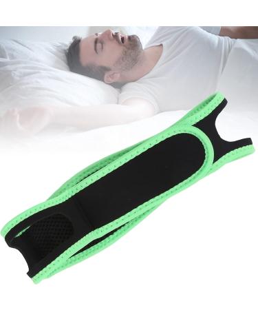 Stop Snoring Chin Strap - Adjustable Elastic Soft Chin Strap for Sleep Aid (Fluorescent Green Edging) - Buy Online on GoSupps.com