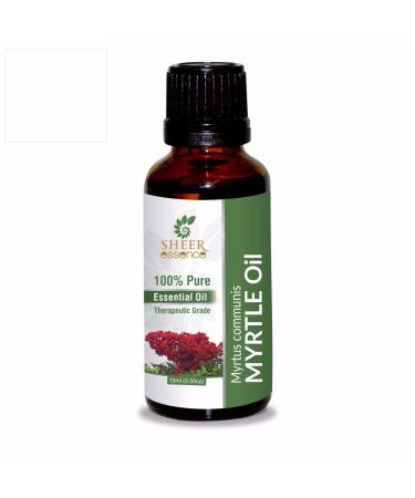 Myrtle Oil -(Myrtus Communis)- Essential Oil 100% Pure Natural Undiluted Uncut Therapeutic Grade Oil 0.51 Fl.OZ