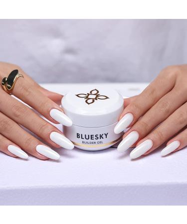 Bluesky White Builder Gel Nail Polish for Nail Extension & Strength - 15ml (Pack of 1) - Buy Online on GoSupps.com