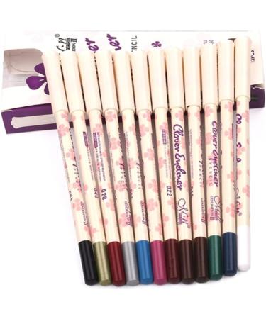 FOMIYES 24 Pcs Black Eye Shadow Brown Eyeshadow Colour Pencils Eyeliner Pen Set Wooden Pen Water Proof Miss 1 count (Pack of 1) As Shownx2pcs - Buy Online on GoSupps.com