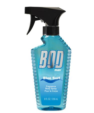 BOD Man Fragrance Body Spray, Blue Surf, 8 Fluid Ounce