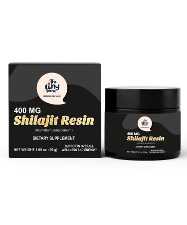 The Tiny Secret Pure Himalayan Extract Shilajit Resin 400mg Supports Overall Wellness and Energy for Men and Women with 60% Fulvic Acid | Non-GMO Gluten-Free & No Added Sugar - 30gm Glass Jar