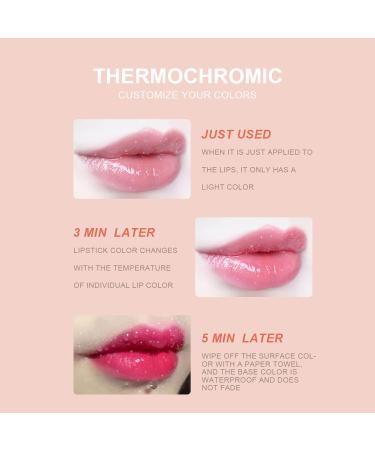 YUYTE Color Changing Lipstick - Moisturizing Long Lasting Matte Lipstick with Glitter for Women | International Shipping - Buy Online on GoSupps.com