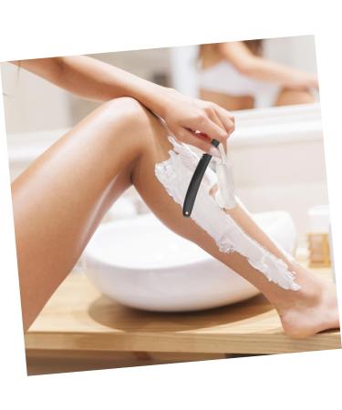 Angoily 2-Pack Straight Men's Razor - Premium Wooden Handle Shaver for a Close Comfortable Shave - Buy Online on GoSupps.com