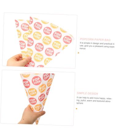 MAGICLULU 150 Pcs Popcorn Bag Candy Treat Bag Mini Gift Bags Cardboard Popcorn Snacks Cookies Snack Cone Bags Pink Gift Bag Cookies Cone Bags Cone Treat Bags Glass Paper Packing Bag Child - Buy Online on GoSupps.com