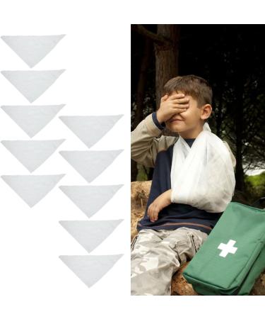 Emergency Triangular Bandage - 10 Pcs Thick Non-Woven 22x12x7 cm for First Aid - Buy Online on GoSupps.com