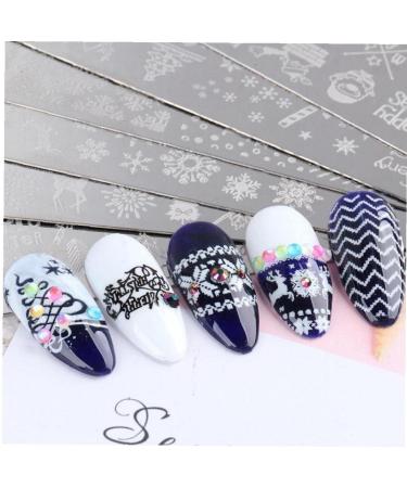 Onsinic Christmas Nail Stamper Kit - 6 Piece Art Stamping Plates with Snowflakes & Christmas Tree Images for Winter Manicure - Perfect for Women & Girls' Salon Decoration - Buy Online on GoSupps.com