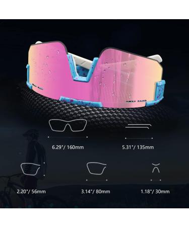 BangLong Polarized UV 400 Cycling Sunglasses with Pink Lens for Men and Women - Buy Online on GoSupps.com