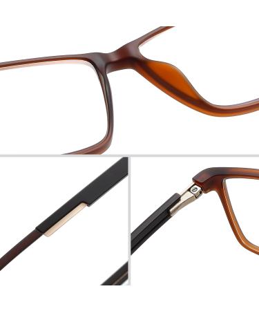 Blue Light Blocking Glasses for Men - Anti Eyestrain Gaming Eyewear with UV Protection - 89055 Brown - Buy Online on GoSupps.com