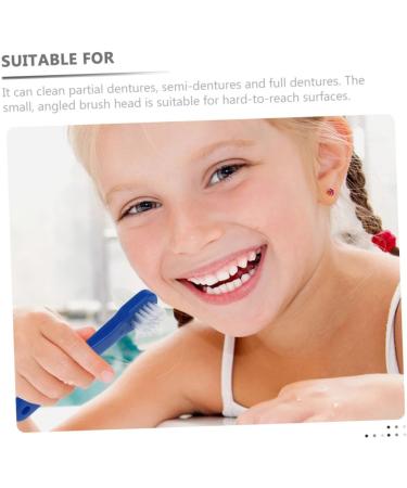 Minkissy 8 Pack Double-Headed Cleaning Brushes for Prosthesis Care - Portable Household Tools for Effective Oral Hygiene - Buy Online on GoSupps.com