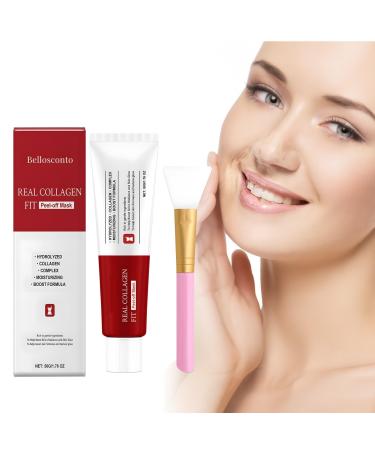 futiu Collagen Peel-Off Mask With PVA & Glycerin - Tightens Pores Boosts Smoothness Enhances Firmness Reduces Blackheads Nourishes Skin(#2)