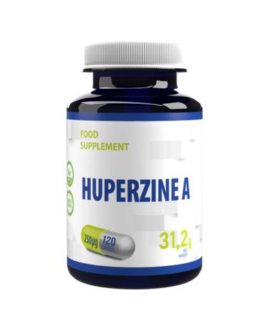 Huperzine A 250 mcg 120 Vegan Capsules 3rd Party lab Tested High Strength Supplement Gluten and GMO Free