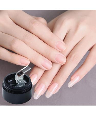 Monshop Nail Glue - Solid Nail Tips Gel & Nail Extension Glue for Easy DIY Nail Art at Home | Fiber Nail Polish & Crack Repair - Buy Online on GoSupps.com