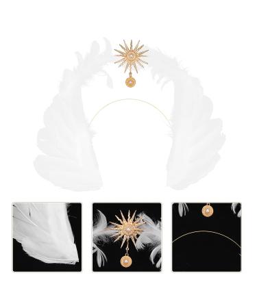 Lurrose Wedding Tiara Angel Wings Headband - Elegant Costume Headpiece for Girls and Women - Perfect for Christmas, Halloween, and Goddess-themed Parties - Buy Online on GoSupps.com