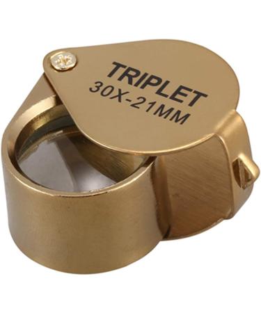 Plauauyt Portable 30X Power 21Mm Jewelers Magnifier Foldable Gold Eye Loupe Jewelry Magnifying Glass - Buy Online on GoSupps.com