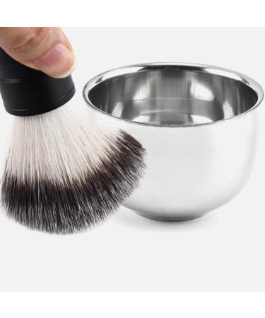 Beaupretty 2-Piece Metal Razor Brush & Bowl Shaving Set for Men | Facial Cleaning & Shaving Gift | 304# Steel - Buy Online on GoSupps.com