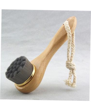 FOYTOKI Skin Cleaning Brush Facial Scrub Brush Wooden Face Cleaning Brush Cleansing Brush Scissor Sleeve Wooden Skin Brush Exfoliating Brush Beech Facial Brush Scrubber Bamboo Long Handle - Buy Online on GoSupps.com