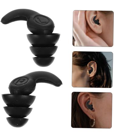 Buy Moldable Silicone Earplugs for Sleep & Study - Reusable Sound Insulation | Black - 1 Pair - Buy Online on GoSupps.com