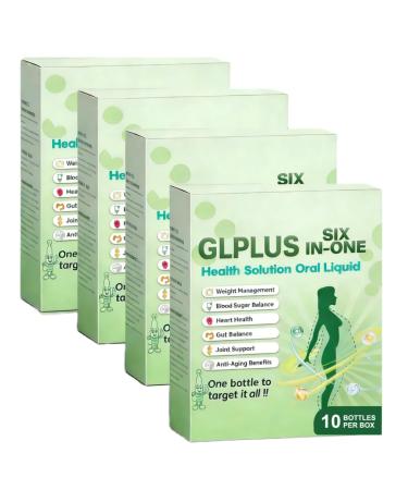 GLPlus Nutritional Liquid Drops 6-in-1 with 16 Ingredients to Support Healthy Metabolism for Men and Women Pure Plant Extract Non-GMO