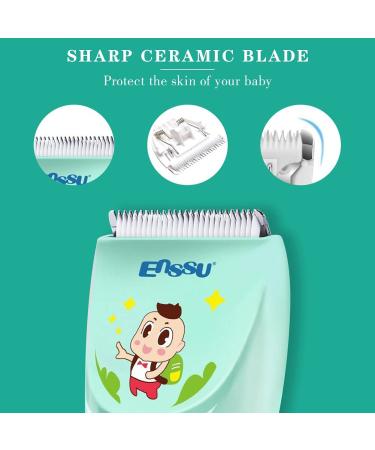 Quiet Electric Baby Hair Clipper Set | Waterproof & USB Rechargeable | Cordless Kids Hair Trimmer Kit for Boys | Toddler Haircut Kit - Buy Online on GoSupps.com