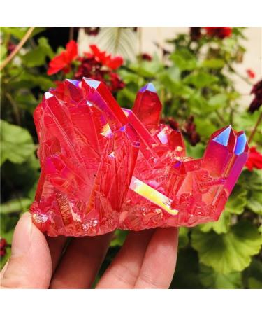 Home Decoration Natural Crystal Quartz Flame Aura Quartz Crystal Cluster Ore Specimens Random delivery Stones kaixun (Color : Light Green Size : 100-130g) 100-130g Light Green - Buy Online on GoSupps.com