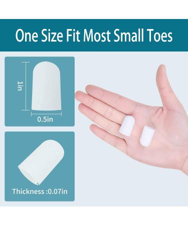 Hoogoo Pinky Toe Sleeves - 10 Pack Small Toe Caps for Corns, Blisters, and Friction Relief - Buy Online on GoSupps.com