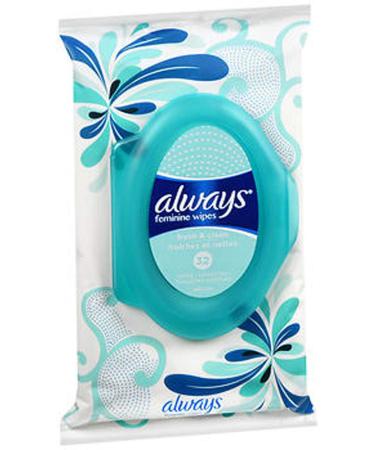 Always Feminine Wipes, Fresh & Clean, 32 Wipes (Pack of 2)