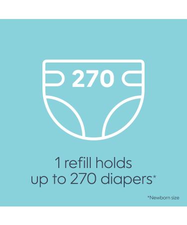 Diaper Genie Refill Bags 270 Count (Pack of 4) with Max Odor Lock | Holds Up to 1080 Newborn Diapers 4-Pack Bonus - Buy Online on GoSupps.com