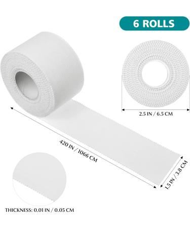 FOMIYES 6 Rolls Muscle Tape for Injury | Athletic Trainer & Gymnastics Tape | Ankle Hand & Knee Support | Premium Cotton Accessories - Buy Online on GoSupps.com