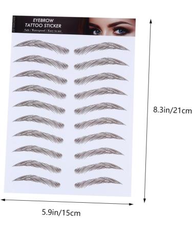 SOESFOUFU Authentic Eyebrows 4pcs Eyebrow Stickers Waterproof Stickers Semi Permanent Eyebrows Eyebrow Stencils 4d Modify Mold - Buy Online on GoSupps.com