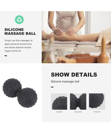 Healvian Peanut Massage Ball - Hand & Foot Massager Roller | Body Massager Device 12x6.3cm - Perfect for Yoga & Relaxation - Buy Online on GoSupps.com