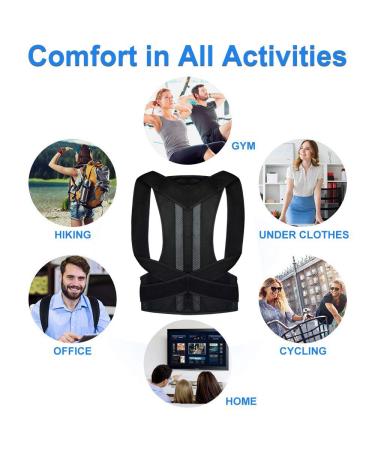 Posture Corrector Back Brace Upper Back Brace for Posture Correction Posture Harness - Less Visible Under Clothes Durable for Men Women Pain Relief Back Spine Support Correction Straps Better life - Buy Online on GoSupps.com