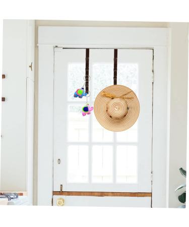 LABRIMP 3pcs Door Coat Hook Hat Hooks Purses Coat Hangers Coat Hooks Entryway Door Back Hook Organizer Towel 28.5X3.8X2CM Brown - Buy Online on GoSupps.com