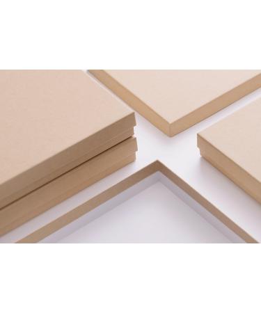Brown Kraft Cotton-Filled Jewelry Gift Boxes - 8x5.5x1.25 inches - 20 Pcs | Necklace, Earring, Bracelet & Accessories Packaging for Small Business and Boutique - Buy Online on GoSupps.com