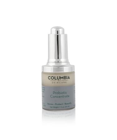 Columbia Probiotic Concentrate Serum Antioxidant Rich Collagen Boosting Skin Renewing Formula 1 fl oz. Probiotic Concentrate 1 Fl Oz