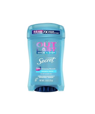 Secret Outlast Clear Gel Antiperspirant Deodorant 2.6 oz, Shower Fresh Scent (Pack of 8) - Buy Online on GoSupps.com