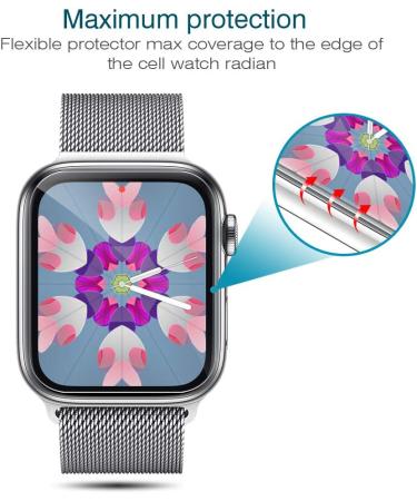 6 Pack Screen Protector for Apple Watch 40mm SE/Series 4/5/6 & 38mm Series 3/2/1 - Bubble-Free Clear Film (UF-001) - Buy Online on GoSupps.com