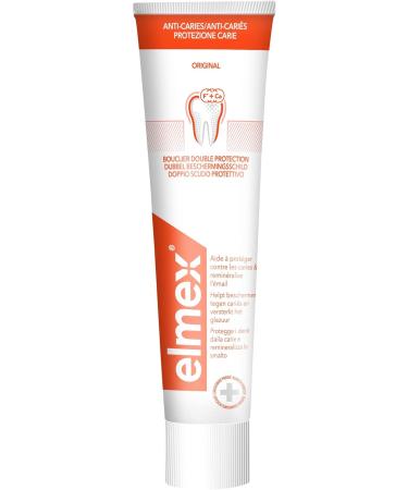 Elmex Toothpaste Against Caries - 0% Dyes Sensitive Teeth & Gum Protection - 75ml Anti-Caries Formula - Buy Online on GoSupps.com