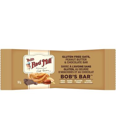 Bob's Red Mill Oat Bar Peanut Butter & Chocolate (Pack Contains 12 Units of 50g Each) - Buy Online on GoSupps.com
