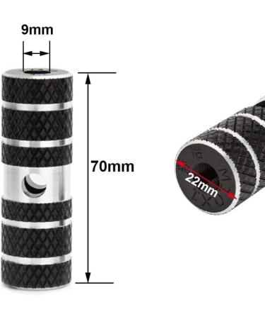 Amotor 2Pcs Black Aluminum Alloy BMX Lead Foot Pegs - Buy Online on GoSupps.com