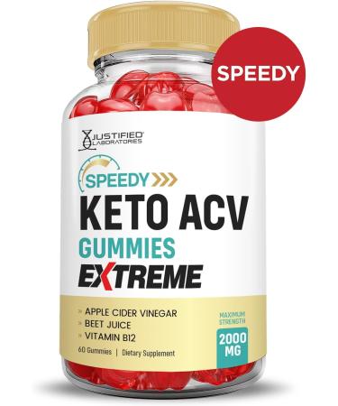 Buy 2 Pack Speedy Keto ACV Gummies 2000MG - Advanced Apple Cider Vinegar with Pomegranate & Beet Juice - Vegan Non-GMO - 60 Count - Buy Online on GoSupps.com